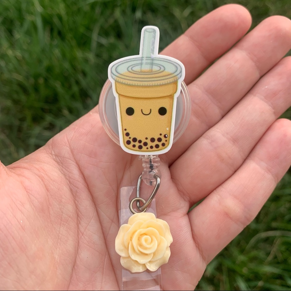 Boba Tea 🧋 Retractable Badge Holder